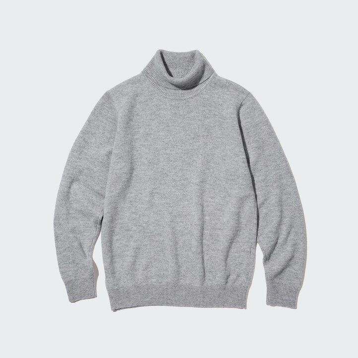 maglioni da uomo uniqlo premium lambswool blu