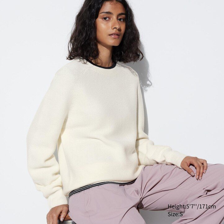maglioni da uomo uniqlo 3d knit seamless crew neck rosa