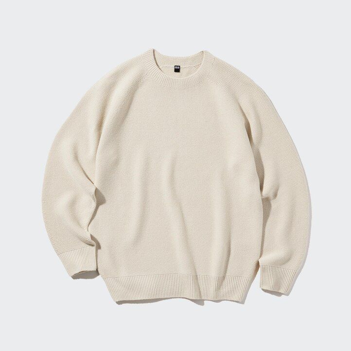 maglioni da uomo uniqlo 3d knit seamless crew neck rosa