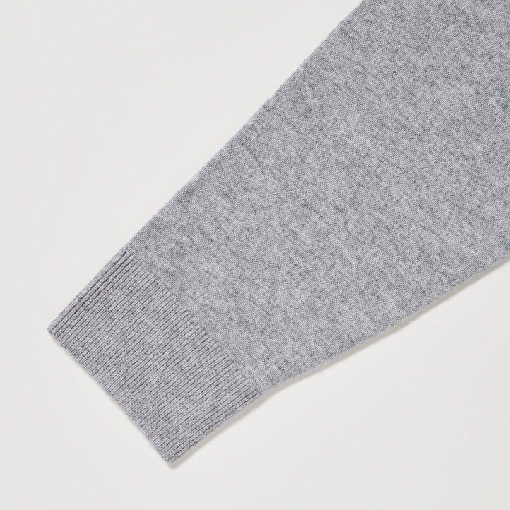 maglioni con scollo a v uniqlo 100 cotone da uomo grigi