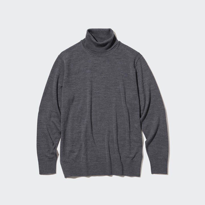maglioni da uomo uniqlo 100 lana merino extra fine bianchi