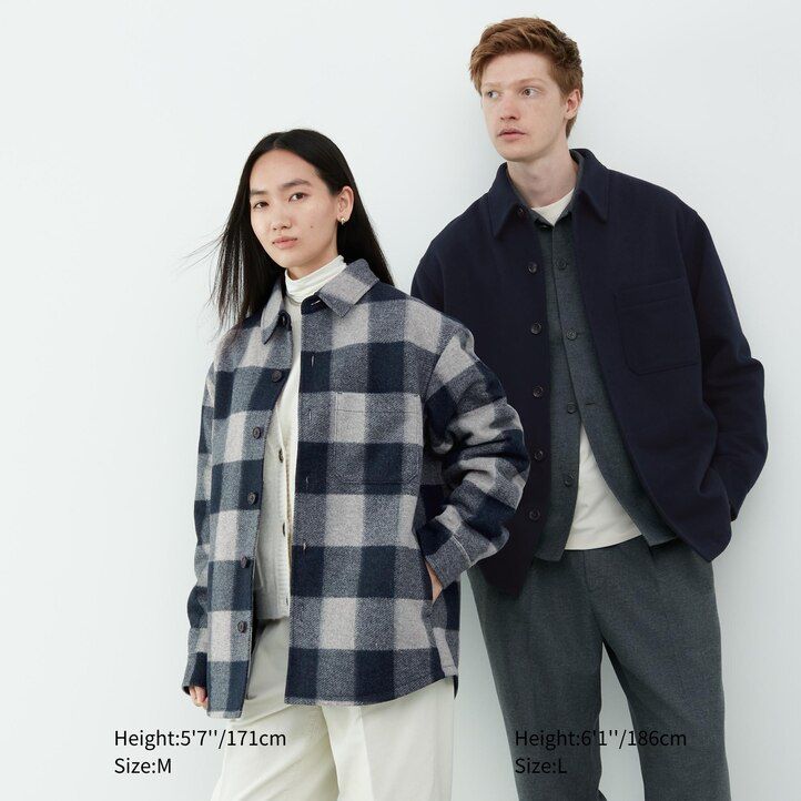 camicia uniqlo grigia da uomo