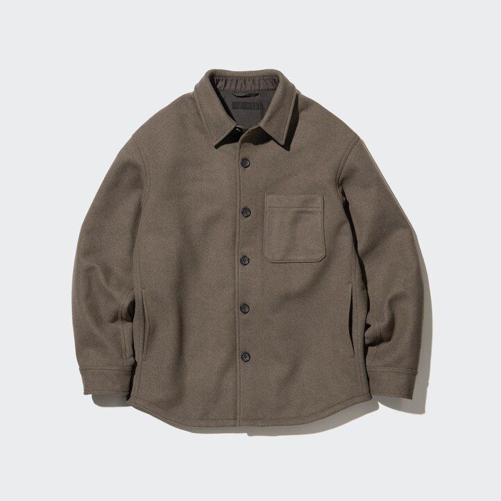 camicia uniqlo grigia da uomo