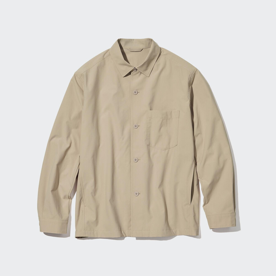 uniqlo airsense ultra light-shirt uomo overshirt beige