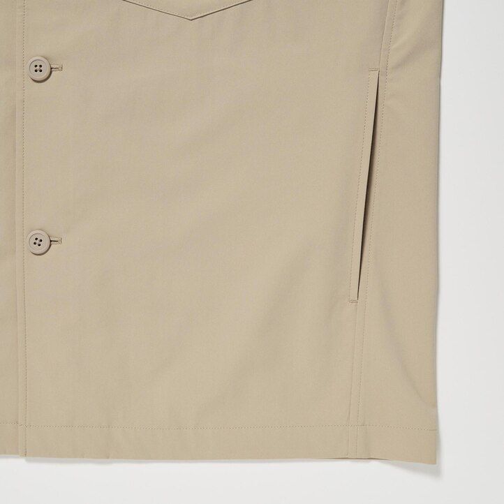 uniqlo airsense ultra light-shirt uomo overshirt beige