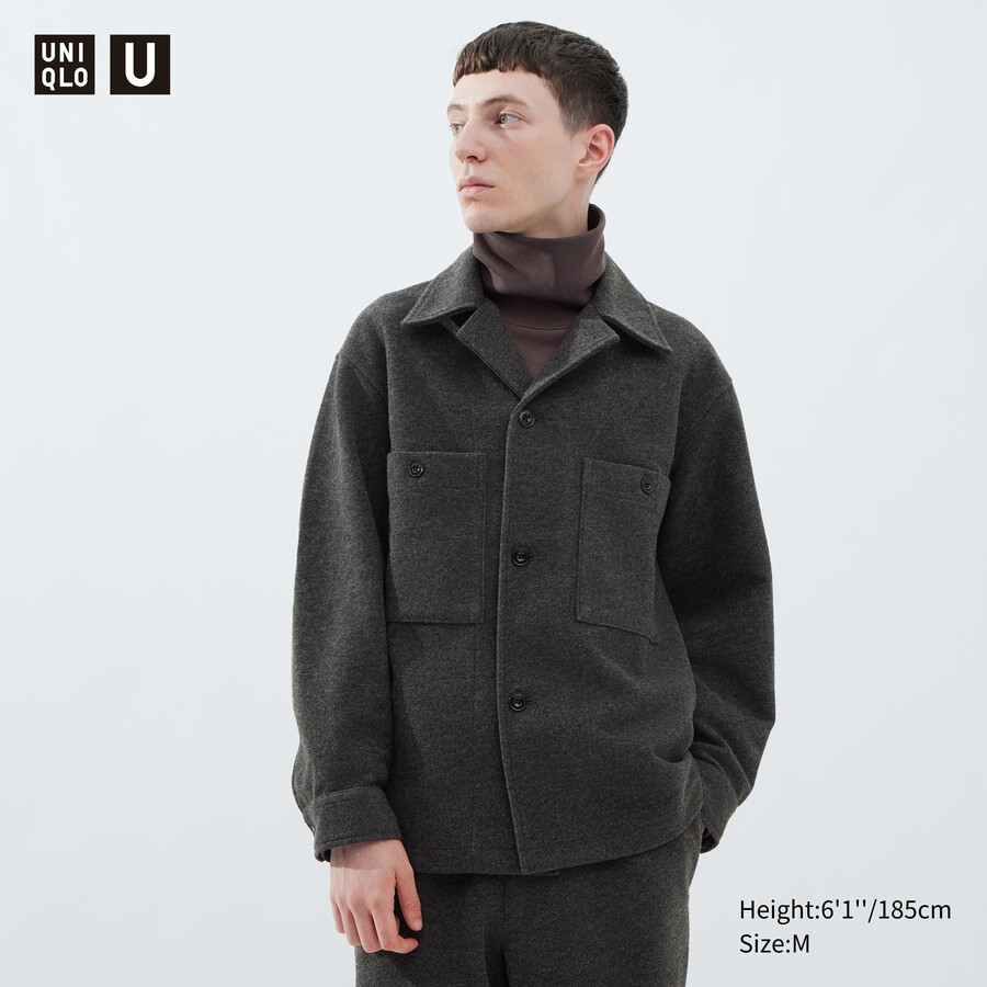 maglia in pile uniqlo da uomo grigia
