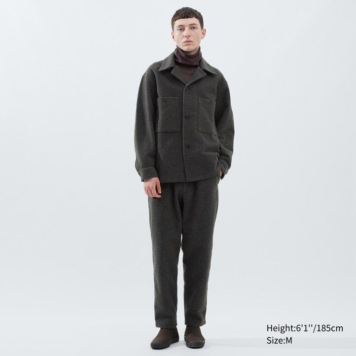 maglia in pile uniqlo da uomo grigia
