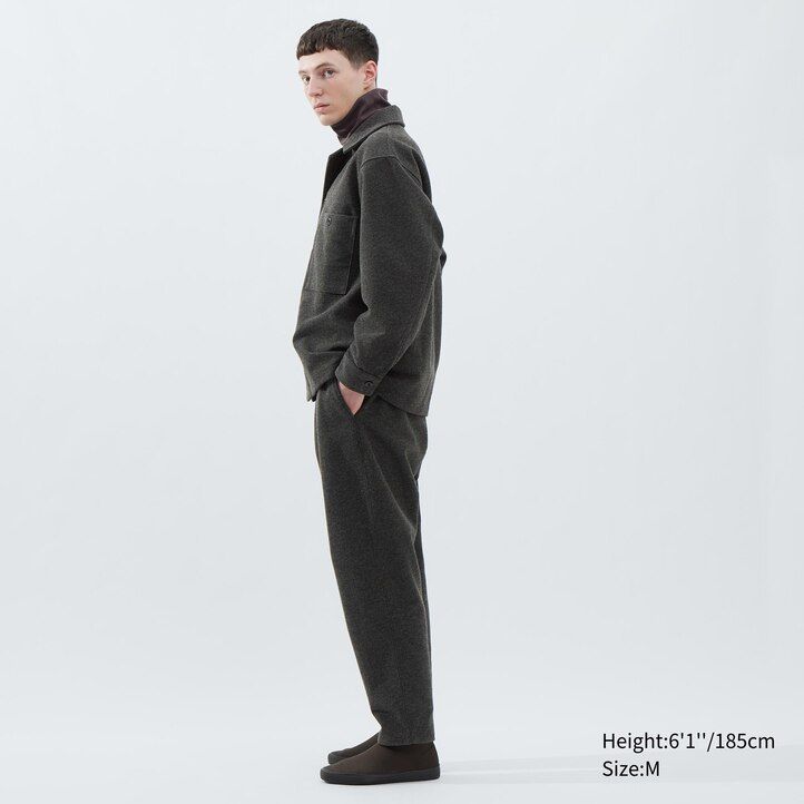 maglia in pile uniqlo da uomo grigia