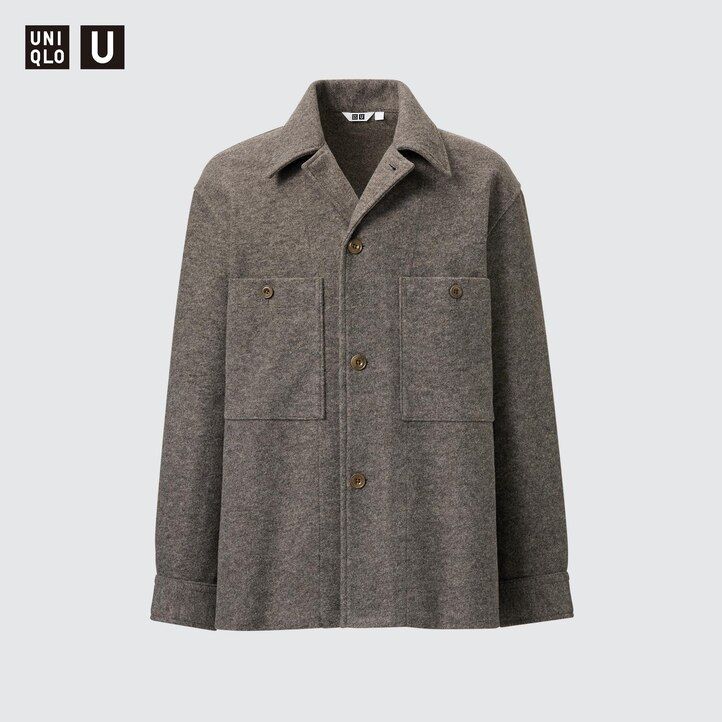 maglia in pile uniqlo da uomo grigia