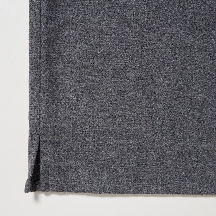 camicia da uomo uniqlo in twill spazzolato grigio