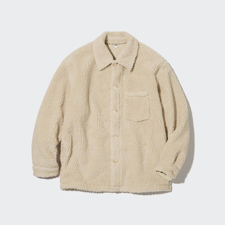 uniqlo - felpa antivento da uomo marrone