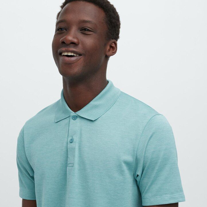 polo da uomo uniqlo dry ex blu