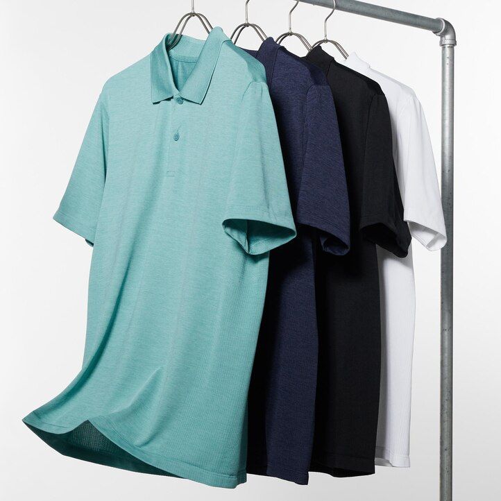 polo da uomo uniqlo dry ex blu