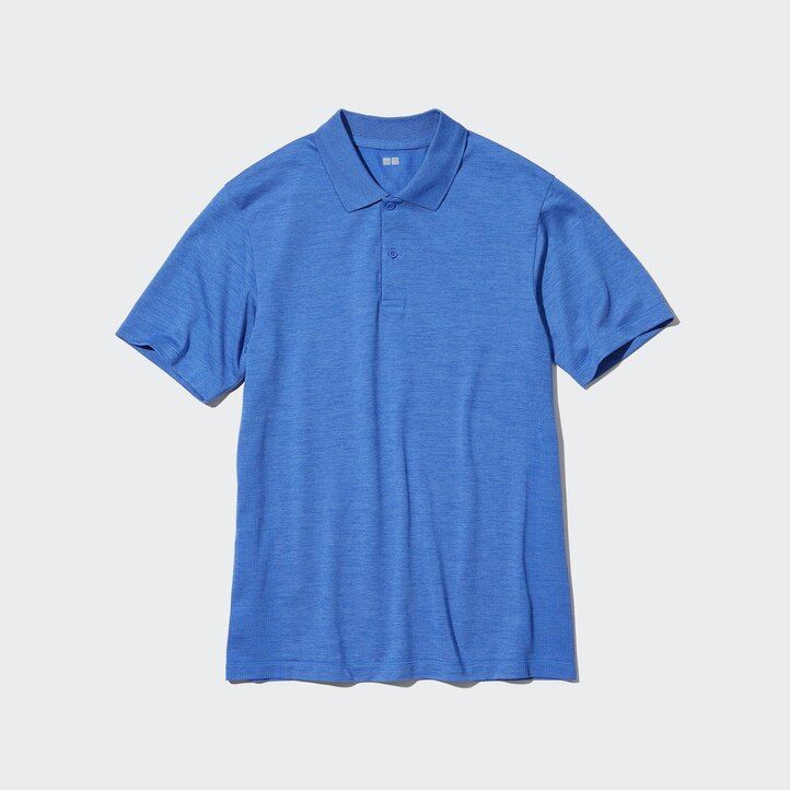 polo da uomo uniqlo dry ex blu