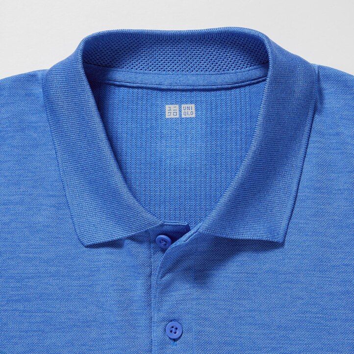 polo da uomo uniqlo dry ex blu