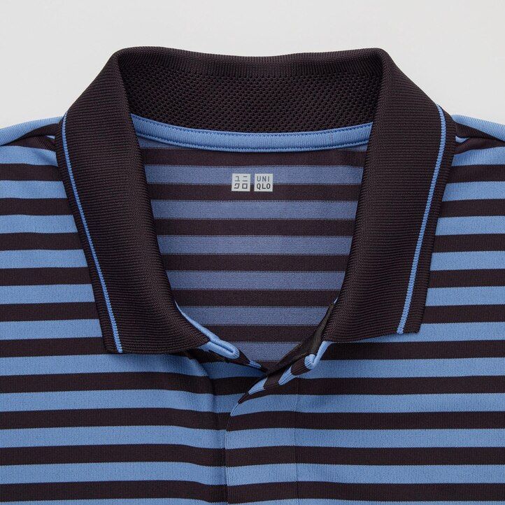 polo da uomo uniqlo dry ex adam scott blu
