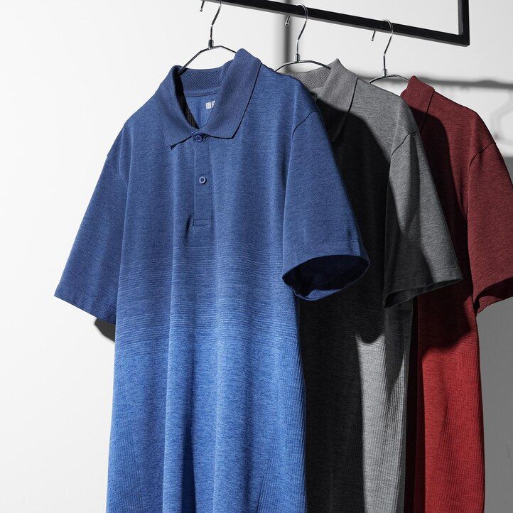 polo uniqlo dry ex grigia da uomo