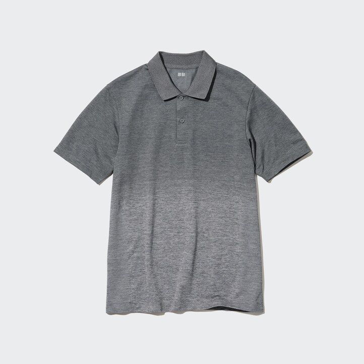 polo uniqlo dry ex grigia da uomo