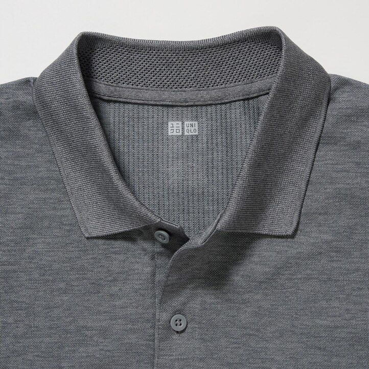polo uniqlo dry ex grigia da uomo