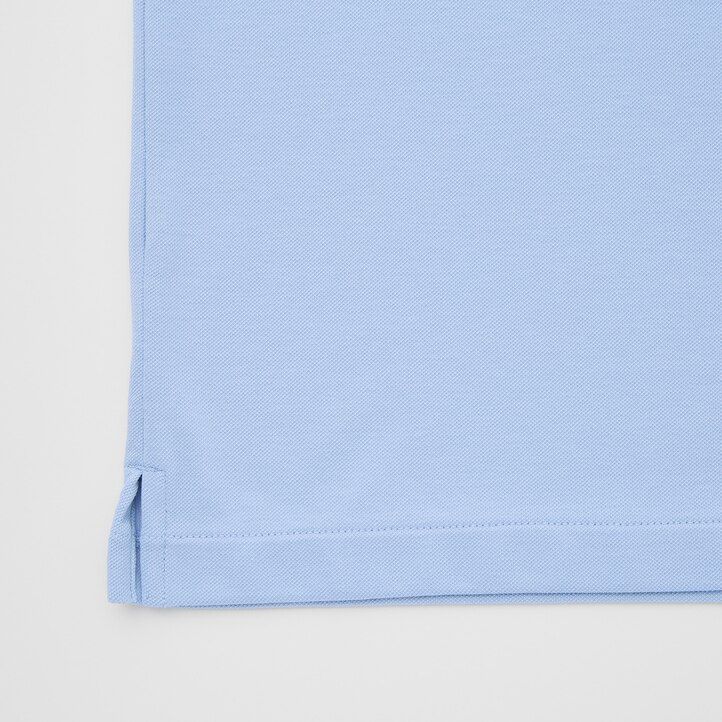 polo da uomo uniqlo airism piqué della stagione 2021 blu scuro