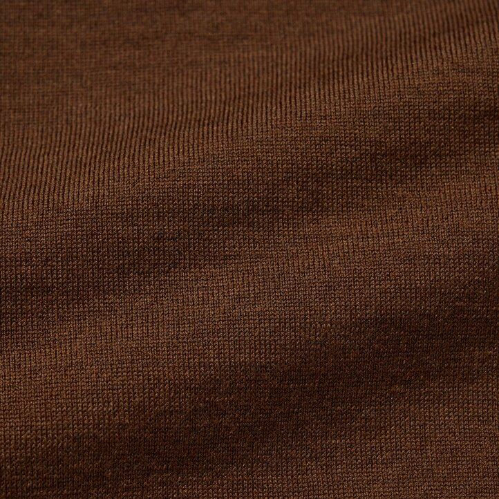 polo da uomo uniqlo in maglia merino extra fine 100 nera con maniche