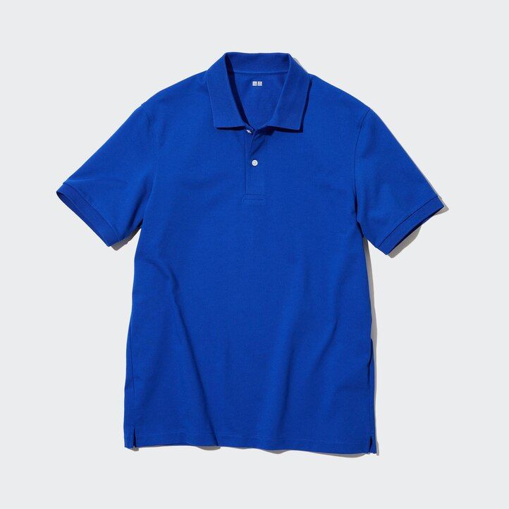 polo uniqlo dry pique da uomo bianca