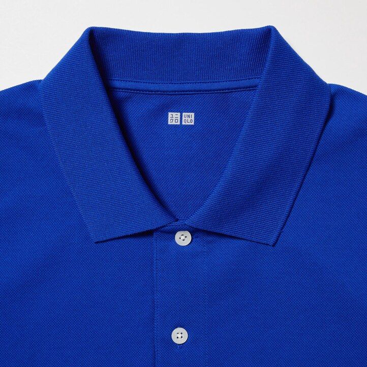polo uniqlo dry pique da uomo bianca