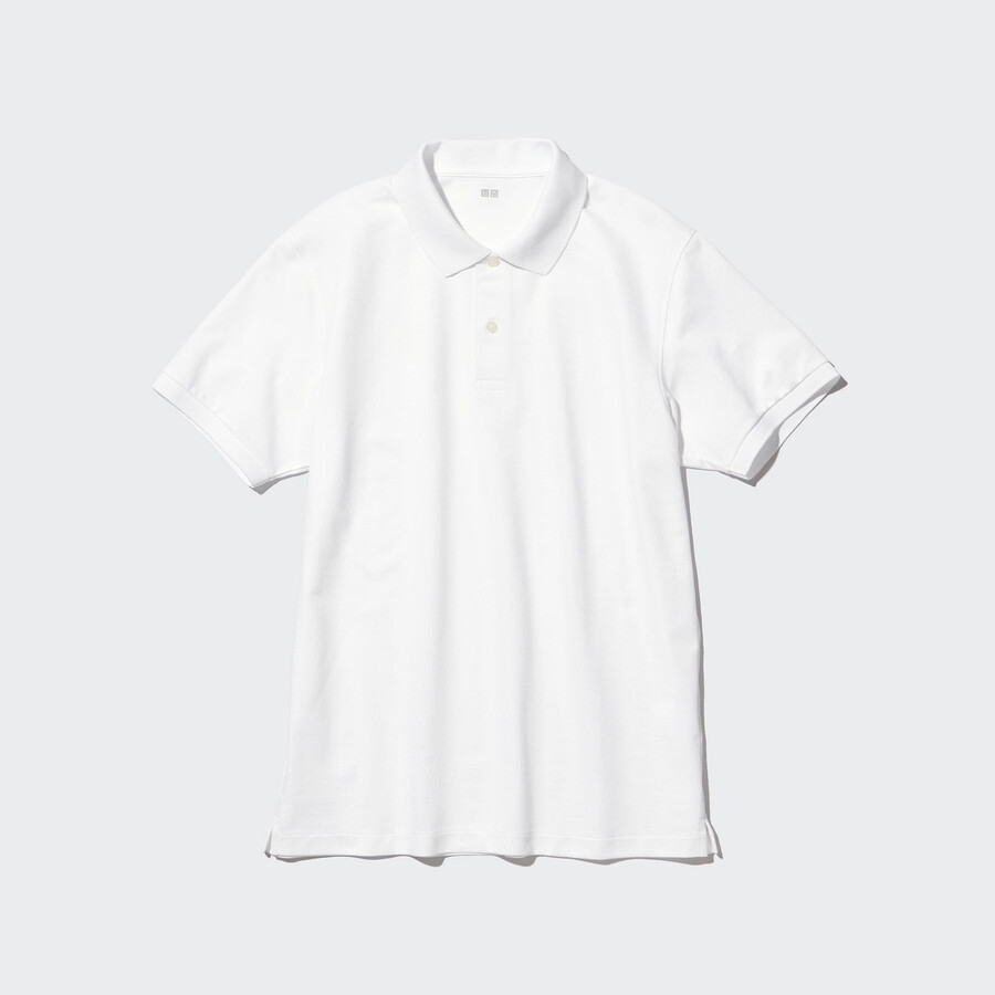polo da uomo uniqlo dry pique bianca