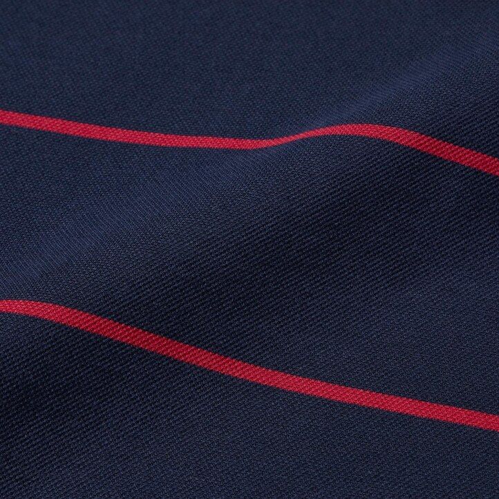 polo a righe uniqlo dry pique da uomo bianca
