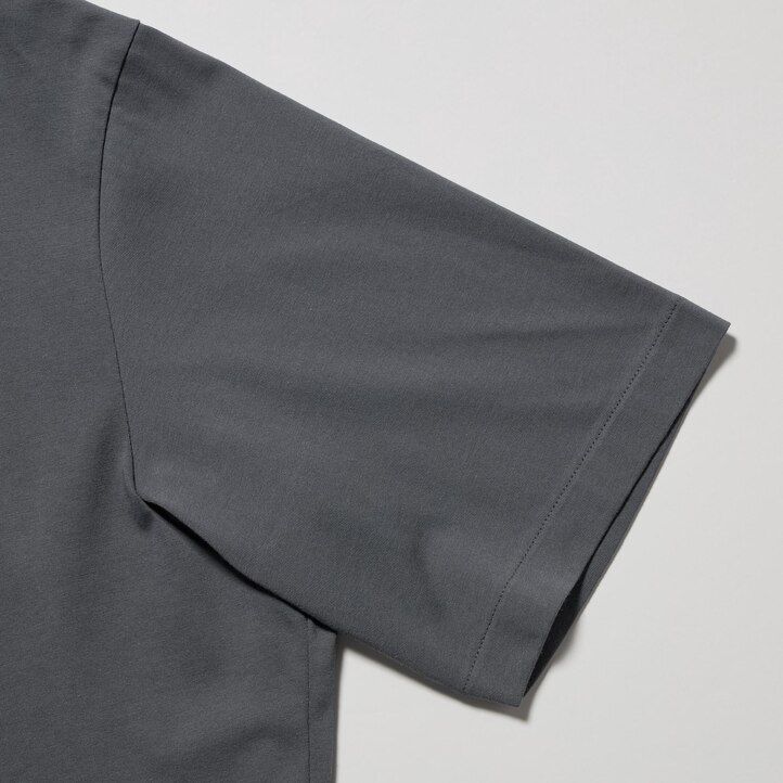 polo da uomo uniqlo airism con colletto aperto rosa