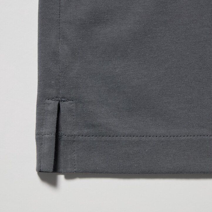 polo da uomo uniqlo airism skipper collar grigia