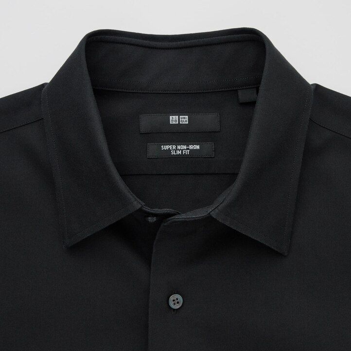 camicia uniqlo super non iron slim fit da uomo con colletto normale bianca