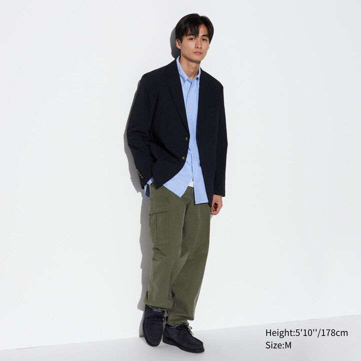 camicie da uomo uniqlo regular fit oxford con colletto regolare bianche