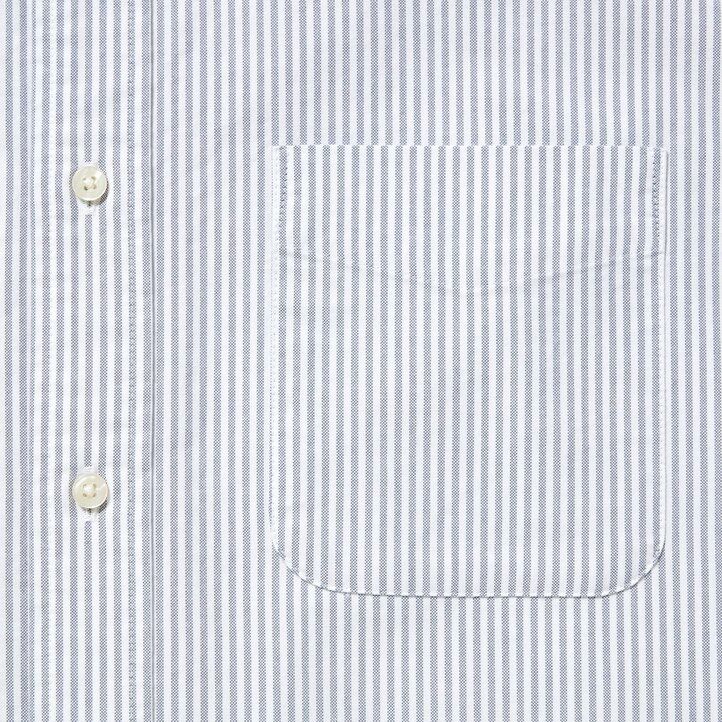 camicie da uomo uniqlo regular fit a righe oxford con colletto regolare