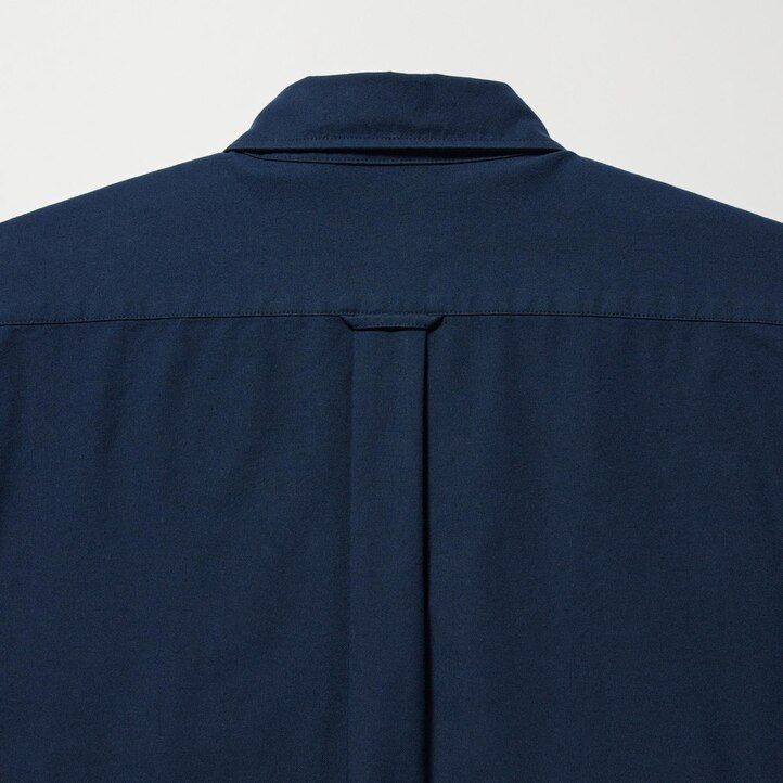 camicie da uomo uniqlo slim fit oxford blu