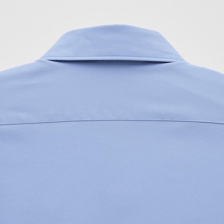 camicia da uomo uniqlo easyre broadcloth stretch slim fit con colletto normale bianca