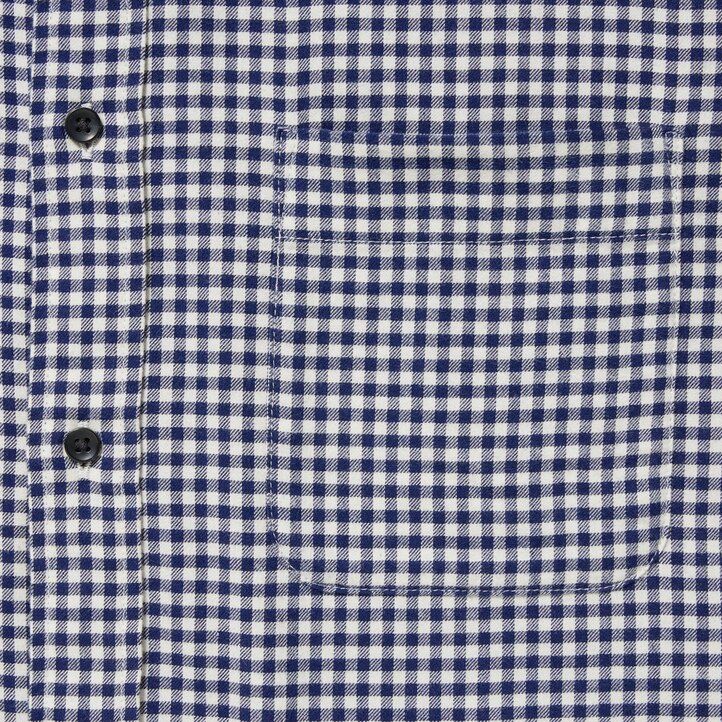 camicie da uomo uniqlo in flanella rossa con colletto abbottonato e vestibilità regolare a quadri