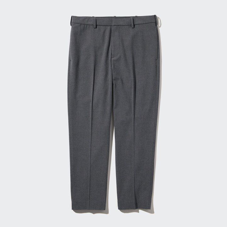 abiti eleganti uniqlo da uomo in lana alla caviglia blu navy