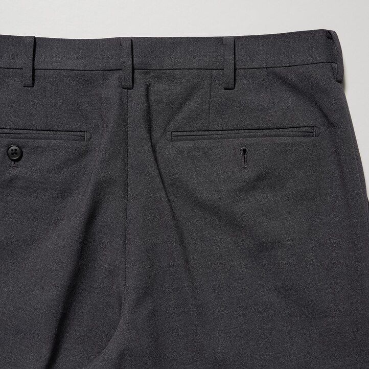 abiti da uomo uniqlo airsense ultraleggeri in lana effetto lana grigio scuro