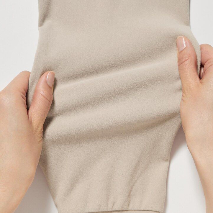 magliette a maniche lunghe con collo alto in pile elasticizzato uniqlo da uomo blu