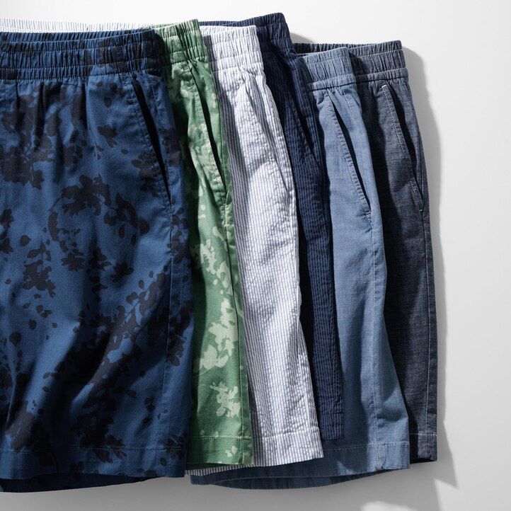 pantaloni uniqlo chambray stretch easys da uomo blu