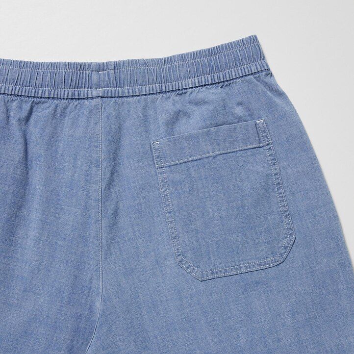pantaloni uniqlo chambray stretch easys da uomo blu