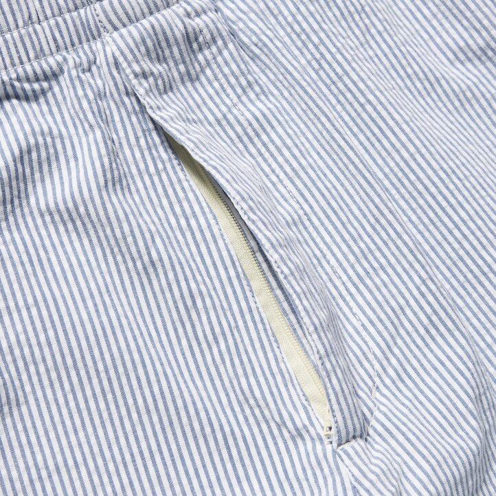 pantaloni da uomo uniqlo dry stretch seersucker easys blu