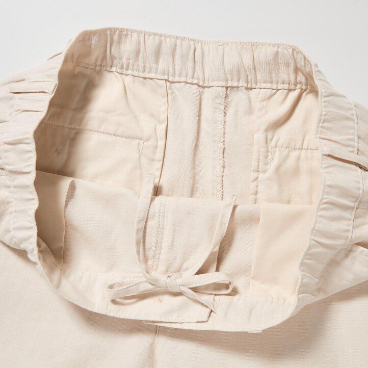 pantaloni uniqlo in misto lino oliva da uomo vestibilità comoda