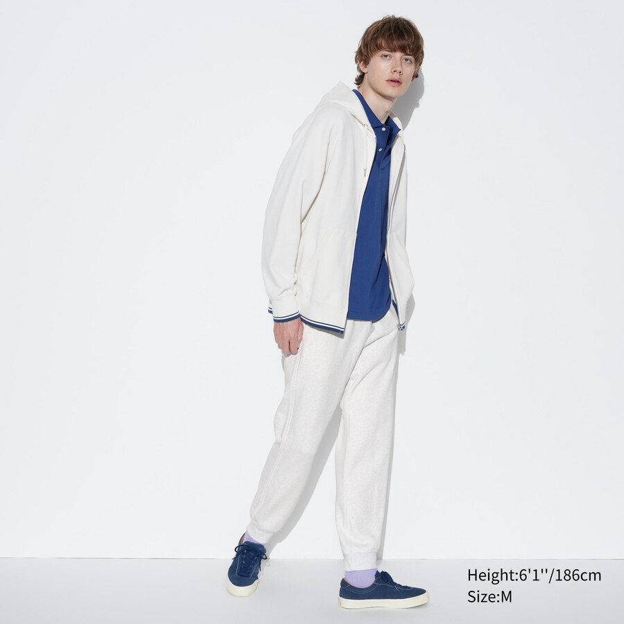 pantaloni da jogging uniqlo da uomo grigio chiaro
