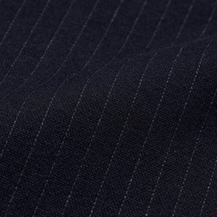 pantaloni uniqlo smart a righe da uomo alla caviglia blu navy
