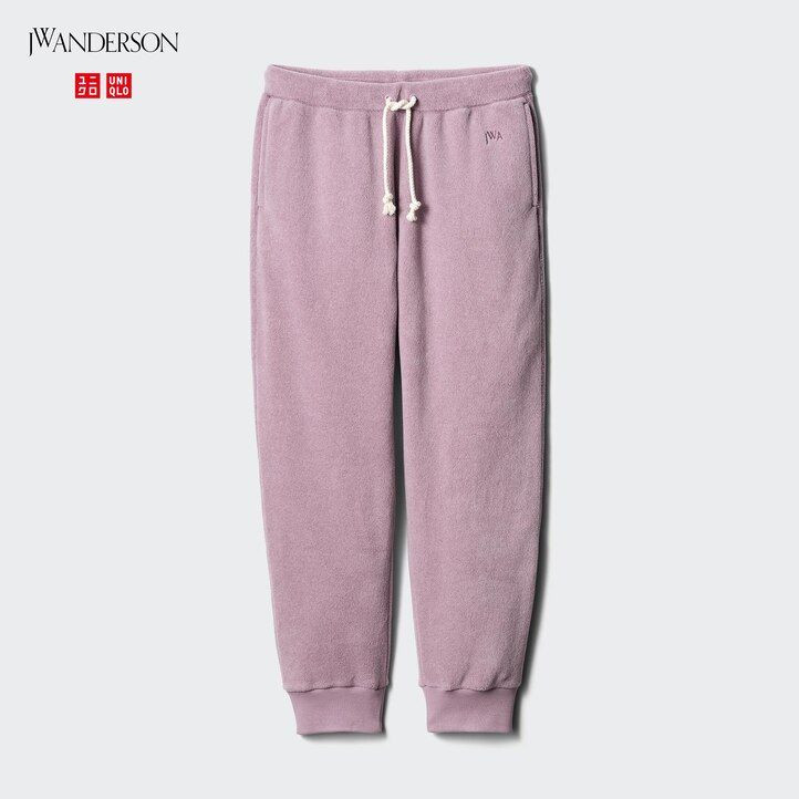 pantaloni da uomo in jersey testurizzato uniqlo bianchi