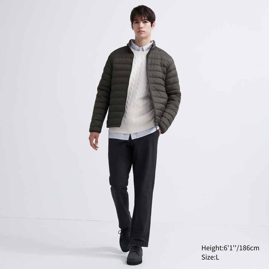 pantaloni uniqlo heattech easy da uomo neri