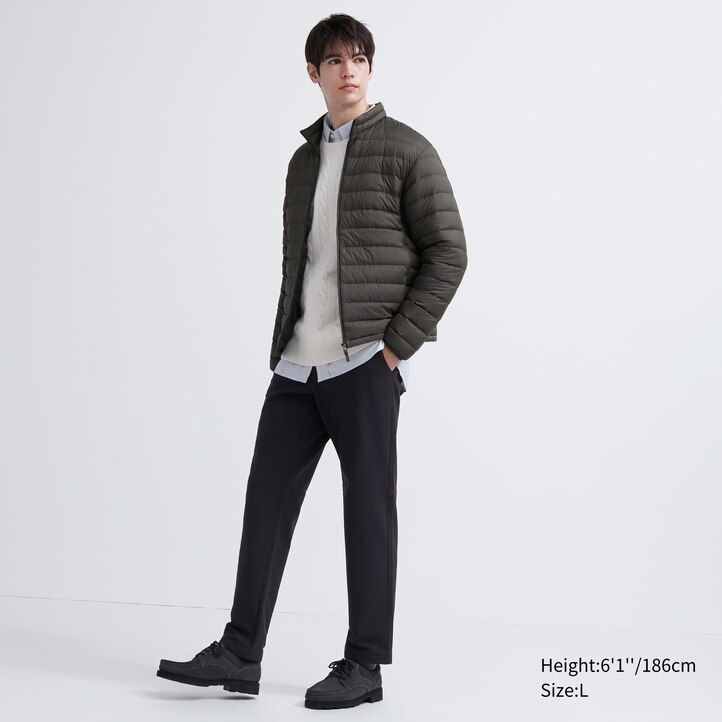 pantaloni uniqlo heattech easy da uomo neri
