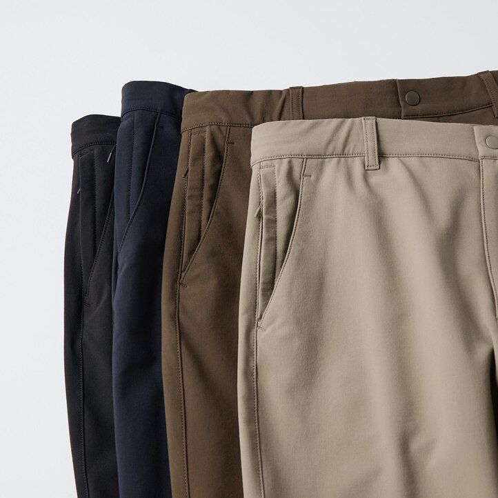 pantaloni uniqlo heattech easy da uomo neri